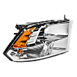4-Piece Kit, Driver and Passenger Side Halogen Headlight, With bulb(s), OE Replacement, Includes (2) Bumper Trim and (2) Headlight