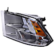 4-Piece Kit, Driver and Passenger Side Halogen Headlight, With bulb(s), OE Replacement, Includes (2) Bumper Trim and (2) Headlight