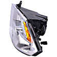4-Piece Kit, Driver and Passenger Side Halogen Headlight, With bulb(s), OE Replacement, Includes (2) Bumper Trim and (2) Headlight