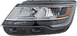 3-Piece Kit Driver and Passenger Side Halogen/LED Combo Headlight, Without bulb(s), OE Replacement, Includes (1) Bumper Trim and (2) Headlight