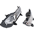 2-Piece Kit Front, Driver and Passenger Side Halogen Fog Light, With bulb(s), Includes (1) Fog Light and (1) Valance