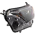 2017-2018 Toyota RAV4 - 4-Piece Kit Driver and Passenger Side Halogen Headlight, With bulb(s), USA Built Vehicle, OE Replacement, Includes (2) Bumper Trim and (2) Headlight