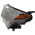 2017-2018 Toyota RAV4 - 4-Piece Kit Driver and Passenger Side Halogen Headlight, With bulb(s), USA Built Vehicle, OE Replacement, Includes (2) Bumper Trim and (2) Headlight