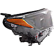 2017-2018 Toyota RAV4 - 4-Piece Kit Driver and Passenger Side Halogen Headlight, With bulb(s), USA Built Vehicle, OE Replacement, Includes (2) Bumper Trim and (2) Headlight