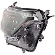 2017-2018 Toyota RAV4 - 4-Piece Kit Driver and Passenger Side Halogen Headlight, With bulb(s), USA Built Vehicle, OE Replacement, Includes (2) Bumper Trim and (2) Headlight