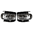2-Piece Kit Front, Driver and Passenger Side Halogen Fog Light, With bulb(s), Includes (1) Bumper Trim and (1) Fog Light