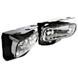 2-Piece Kit Front, Driver and Passenger Side Halogen Fog Light, With bulb(s), Includes (1) Fog Light and (1) Valance