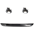 2016 Jeep Grand Cherokee - 3-Piece Kit Front, Driver and Passenger Side Halogen Fog Light, With bulb(s), For Models With Standard Type , OE Replacement  Includes (1) Bumper Trim and (2) Fog Light