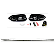 2-Piece Kit Front, Driver and Passenger Side Halogen Fog Light, With bulb(s), Coupe, Includes (1) Bumper Trim and (1) Fog Light