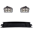 3-Piece Kit, Front, Driver and Passenger Side Halogen Fog Light, With bulb(s), For Models Without Immersion Heater, Includes (1) Bumper Trim and (2) Fog Light