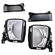 3-Piece Kit Front, Driver and Passenger Side Halogen Fog Light, With bulb(s), Includes (1) Bumper Trim and (2) Fog Light