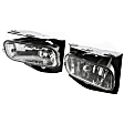 2-Piece Kit Front, Driver and Passenger Side Halogen Fog Light, With bulb(s), Includes (1) Fog Light and (1) Valance