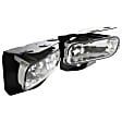 2-Piece Kit Front, Driver and Passenger Side Halogen Fog Light, With bulb(s), Includes (1) Fog Light and (1) Valance
