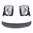 3-Piece Kit Front Valance with Fog Lights, Plastic, Textured, For Models With 2-Piece Bumper Type, Type 2