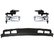 3-Piece Kit Front, Lower Valance, Air Deflector, Primed, CAPA Certified, Includes (2) Fog Light and (1) Valance