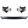 3-Piece Kit Front, Driver and Passenger Side Halogen Fog Lights, With Bulb(s), Includes (2) Fog Light and (1) Valance