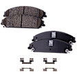 Front Brake Disc and Pad Kit, Plain Surface