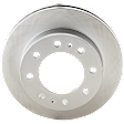 Front Brake Disc and Pad Kit, Plain Surface