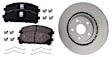 2016 Lexus NX200t - Front Brake Disc and Pad Kit, 2.0L 4Cyl, Includes (2) Brake Disc and (1) Brake Pad Set