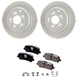 Rear Brake Disc and Pad Kit, G-Coated, Plain Surface