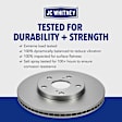 2015 Jeep Grand Cherokee - 2-Wheel Set Front Brake Disc and Pad Kit, Plain Surface, 3.6L 6Cyl