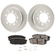 2008 Toyota Sequoia - Rear Brake Disc and Pad Kit, 4.7L 8Cyl, Includes (2) Brake Disc and (1) Brake Pad Set