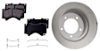 2020 Toyota Tundra - Front Brake Disc and Pad Kit, 5.7L 8Cyl, Includes (2) Brake Disc and (1) Brake Pad Set