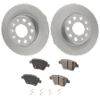 Rear Brake Disc and Pad Kit, Plain Surface