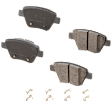 Rear Brake Disc and Pad Kit, Plain Surface