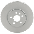 Front Brake Disc and Pad Kit, G-Coated, Plain Surface