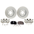 Front Brake Disc and Pad Kit, Plain Surface