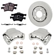 Front Brake Disc and Pad Kit, Plain Surface, FWD