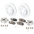 Rear Brake Disc and Pad Kit, G-Coated, Plain Surface