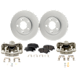 Front Brake Disc and Pad Kit, Plain Surface, FWD