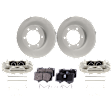 Front Brake Disc and Pad Kit, Plain Surface