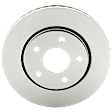 Front Brake Disc and Pad Kit, Plain Surface