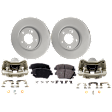 Front Brake Disc and Pad Kit, Plain Surface, FWD