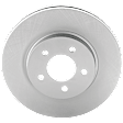 Front Brake Disc and Pad Kit, Plain Surface
