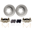 Front Brake Disc and Pad Kit, Plain Surface