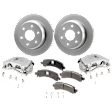 Rear Brake Disc and Pad Kit, Plain Surface, RWD