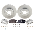 Front Brake Disc and Pad Kit, Plain Surface, RWD
