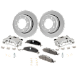 Rear Brake Disc and Pad Kit, Plain Surface