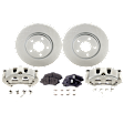 Front Brake Disc and Pad Kit, Plain Surface