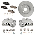 Front Brake Disc and Pad Kit, Plain Surface
