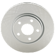 Front Brake Disc and Pad Kit, Plain Surface