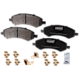 Front Brake Disc and Pad Kit, G-Coated, Plain Surface