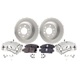 Rear Brake Disc and Pad Kit, Plain Surface