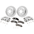 Rear Brake Disc and Pad Kit, Plain Surface