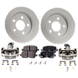 Rear Brake Disc and Pad Kit, Plain Surface, FWD