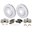 Front Brake Disc and Pad Kit, G-Coated, Plain Surface